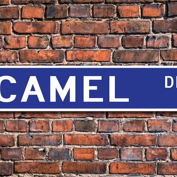 Camel, Camel Gift, Camel Sign, Camel decor, Camel expert, Camel studies, desert dweller, Custom Street Sign, Quality Metal Sign