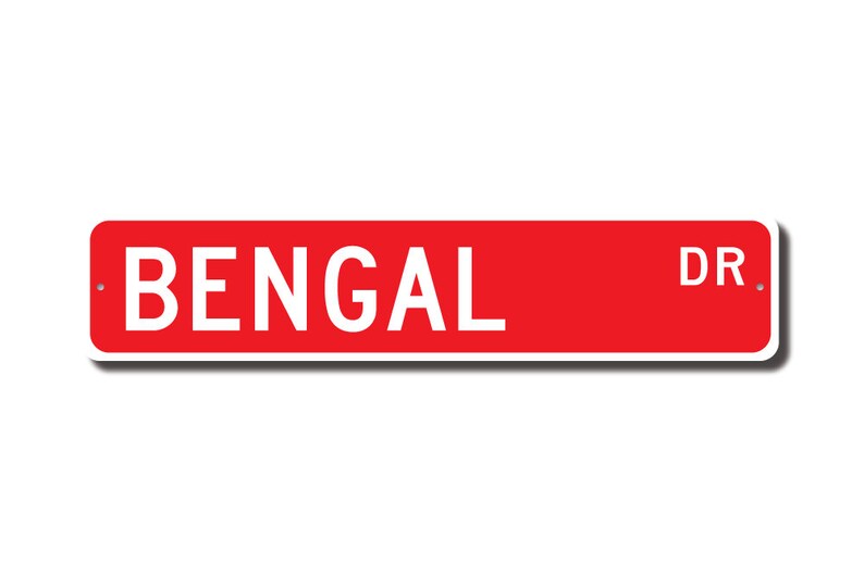Bengal, Bengal Lover, Bengal Sign, Bengal Gift, Bengal Cat Lover, Bengal Decor, Bengal Owner Gift, Custom Street Sign, Quality Metal Sign zdjęcie 2