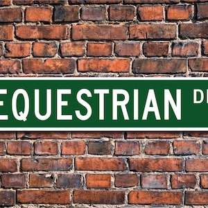 Equestrian, Equestrian sign, Equestrian fan, Equestrian lover gift, horse riding skills test, Custom Street Sign, Quality Metal Sign