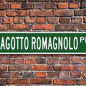 Lagotto Romagnolo, Lagotto Romagnolo Lover, Lagotto Romagnolo Sign, Custom Street Sign, Quality Metal Sign, Dog Owner Sign, Dog Lover