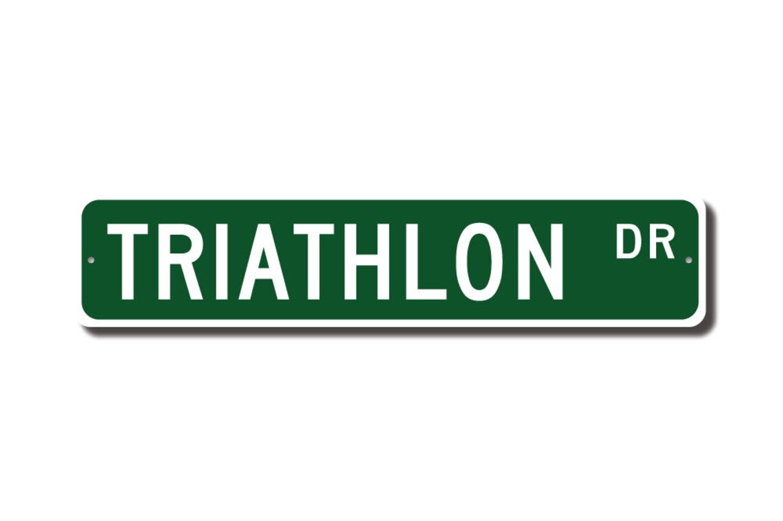 Triathlon Triathlon Sign Triathlon Fan Triathlon Etsy