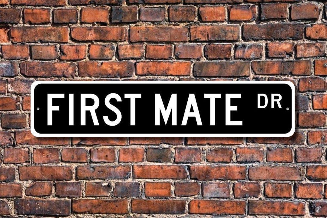 First Mate Script Sign First Mate, First Mate Gift, First Mate Sign, Fishing Boat, Gift for ...