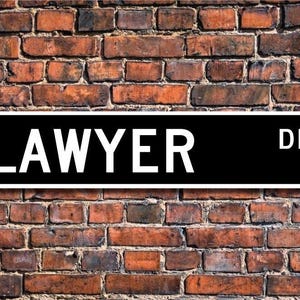 &#39;Anwälte&#39;, &#39;Anwälte&#39; Geschenk, &#39;Anwältin&#39;, &#39;Anwälte&#39;, weises Schild, Geschenk für Rechtsanwälte, Kanzlei, Benutzerdefiniertes Straßenschild, Qualität Metallschild