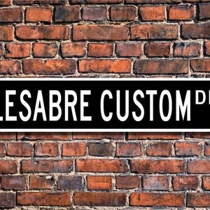 Lesabre Custom, Buick Lesabre Custom Geschenk, Buick Lesabre Custom Schild, Oldtimer, Lesabre Besitzer, Custom Straßenschild, Qualität Metallschild