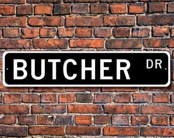 butcher's choice metal wall sign 