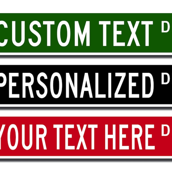 Custom Street Sign, Metal Street Sign, Personalized Street Sign, Make Your Own Street Sign, Custom Street Sign, Quality Metal Sign