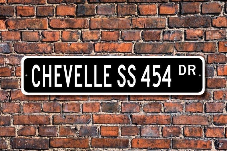 Chevelle SS 454, Chevrolet Chevelle SS 454 Sign, Chevelle SS 454 Gift ...
