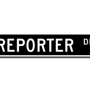 Reporter Reporter Gift Reporter Sign Newspaper Reporter - Etsy
