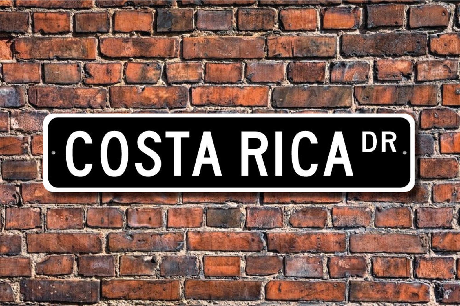 Costa Rica Sign Costa Rica Wall Decor Costa Rica Keepsake Etsy