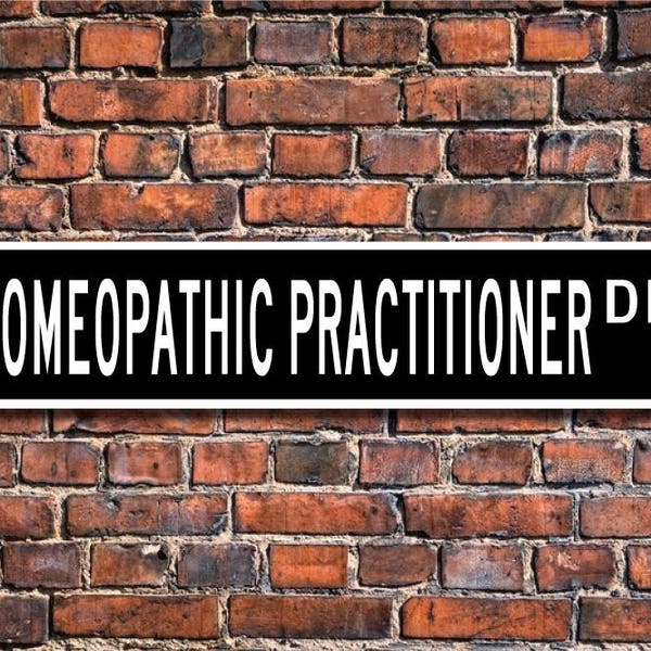Practicante Homeopático, Regalo de Practicante Homeopático, Signo de Practicante Homeopático, Letrero de Calle Personalizado, Signo de Metal de Calidad