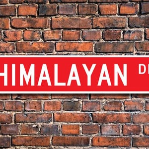 Himalayan, Himalayan Lover, Himalayan Sign, Himalayan Owner Gift, Himalayan Cat Decor, Cat Lover, Custom Street Sign, Quality Metal Sign