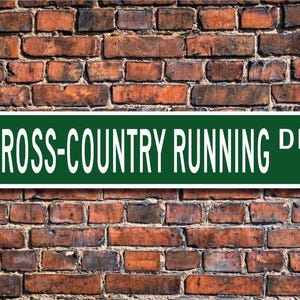 Cross-Country-Laufschild, Cross-Country-Laufschild, CC-Lauffan, Cross-Country-Laufgeschenk, benutzerdefinierte Straßenschild, Qualität Metallschild