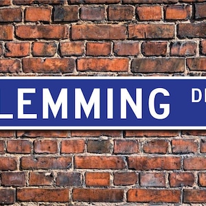 Lemming, Lemming Gift, Lemming Sign, Lemming decor, Lemming lover, small rodent,Native to Arctic area,Custom Street Sign, Quality Metal sign
