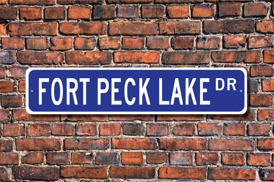 Fort Peck Lake Fort Peck Lake Sign Fort Peck Lake Visitor Etsy