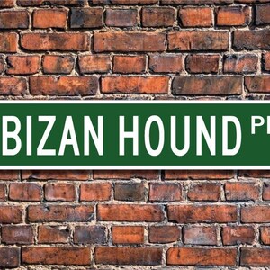 Ibizan Hound, Ibizan Hound Lover, Ibizan Hound Sign, Custom Street Sign, Quality Metal Sign, Dog Owner Sign, Dog Lover Gift, Dog sign
