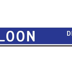 Loon, regalo de loon, letrero de loon, decoración de loon, amante de loon, buceadores, aves acuáticas, nativo de No America, letrero de calle personalizado, letrero de metal de calidad imagen 2