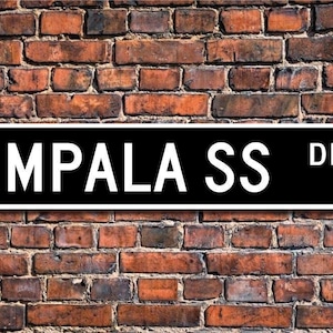 Impala SS, Chevrolet Impala SS sign, Chevrolet Impala SS gift, Chevy Impala owner, Chevy Impala fan, Custom Street Sign, Quality Metal Sign