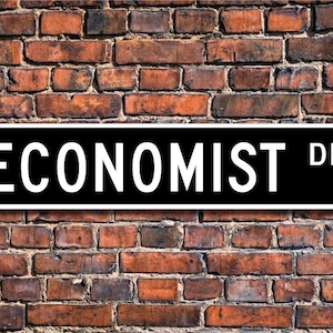 Economist, Economist Gift, Economist sign, financial adviser,  Gift for economist, economy adviser, Custom Street Sign, Quality Metal Sign