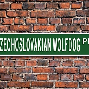 Czechoslovakian Wolfdog ,Czechoslovakian Wolfdog Lover, Czechoslovakian Wolfdog Sign, Custom Street Sign, Quality Metal Sign, Dog Lover Gift