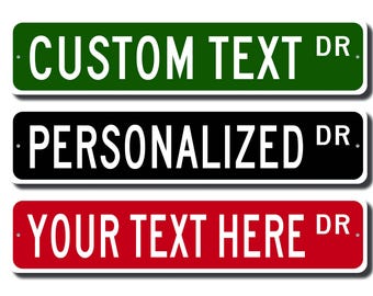 Custom Road Signs, Personalized Road Sign, Custom Metal Street Sign, Make Your Own Street Sign, Custom Street Sign, Quality Metal Sign