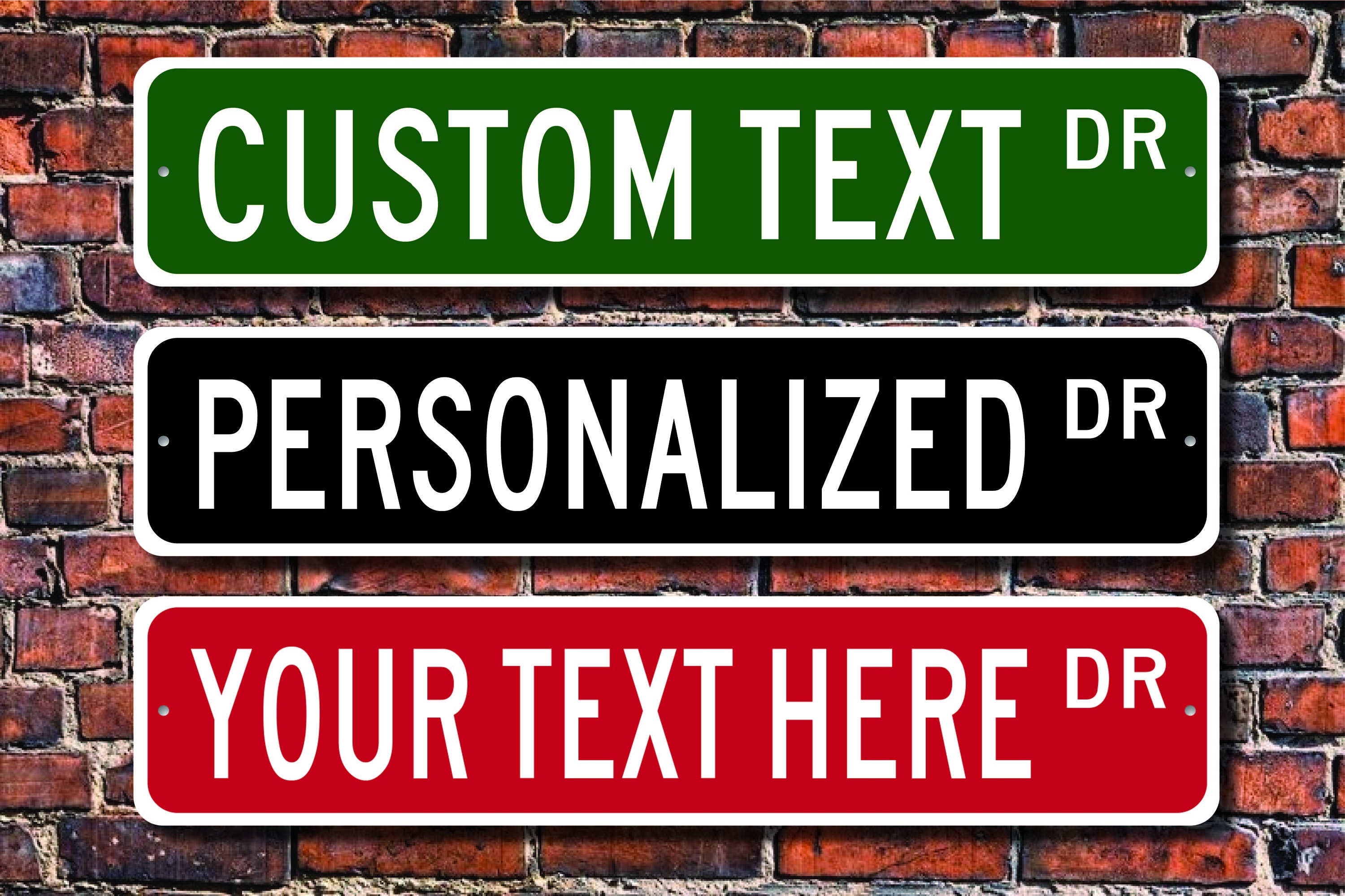 Custom Street Sign Metal Street Sign Personalized Street Etsy