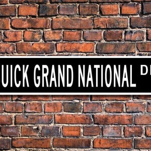 Grand National Buick, Buick Grand National, Buick Grand National, Buick sign, Buick owner,  GM fan, Custom Street Sign, Quality Metal Sign