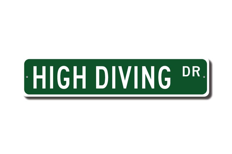 High Diving High Diving Sign High Diving Fan High Diving Etsy