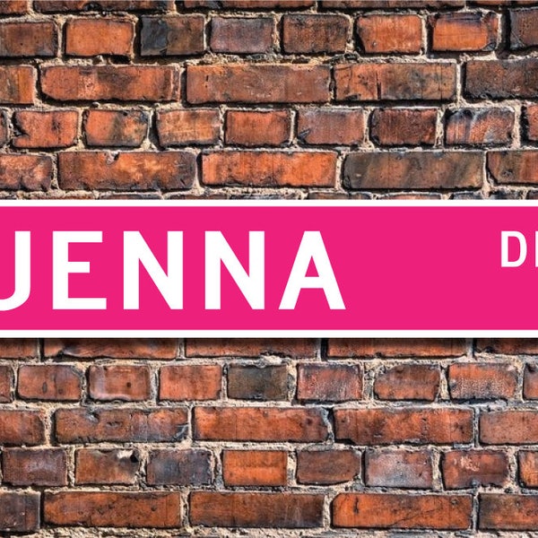 Jenna, Jenna Sign, Jenna Gift, Jenna Lover, Child Gift, Grandchild Gift, Jenna Birthday Gift, Custom Street Sign, Quality Metal Sign