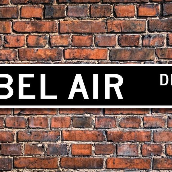 Bel Air, Chevrolet Bel Air Schild, Chevrolet Bel Air Geschenk, Chevrolet Bel Air Besitzer, Oldtimer, Custom Street Schild, Qualitäts Metall Schild