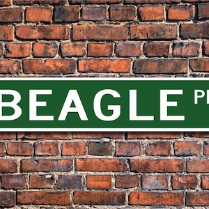 Beagle, Beagle Gift, Beagle Sign, Beagle Lover Gift, Beagle Decor, Beagle Owner Gift, Dog Lover Gift, Custom Street Sign, Quality Metal Sign