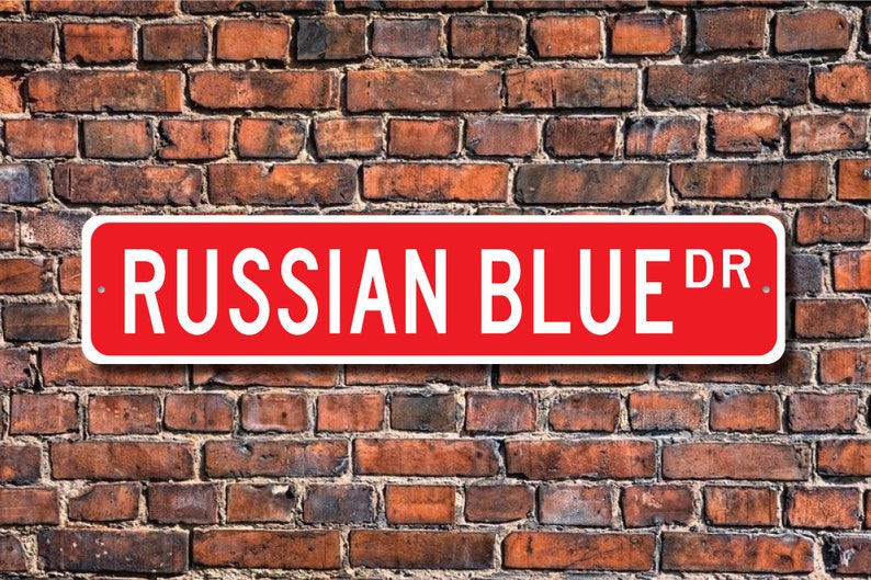 Russian Blue Russian Blue Lover Russian Blue Sign Russian Etsy