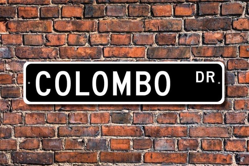 Colombo Sign Colombo, Colombo Gift, Colombo Sign, Colombo Visitor Souvenir, Colombo ...