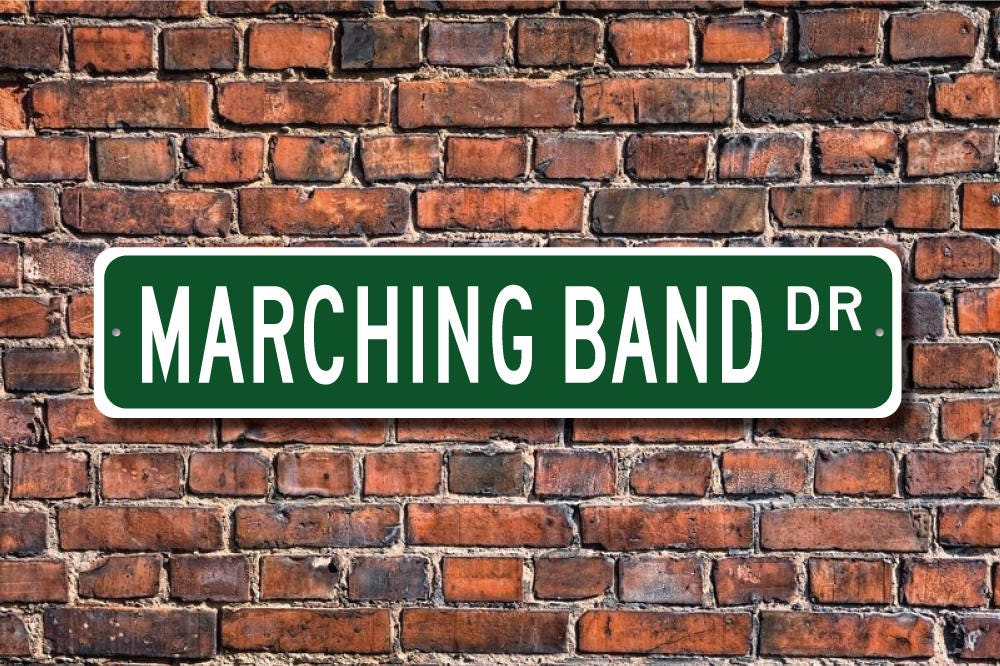Marching Band Marching Band Sign Marching Band Fan Marching Etsy