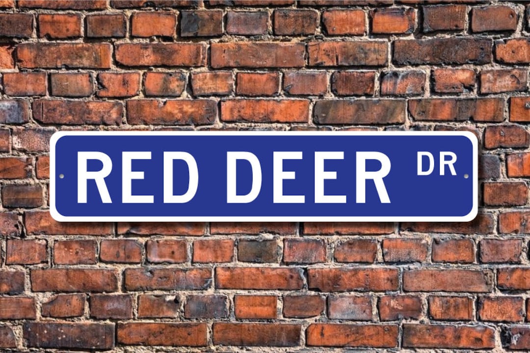 Red Deer Red Deer Gift Red Deer Sign Red Deer Decor Red Etsy UK