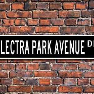 Electra Park Avenue, Buick Electra Park Avenue, Electra Park Avenue sign, Park Avenue gift, vintage, Custom Street Sign, Quality Metal Sign