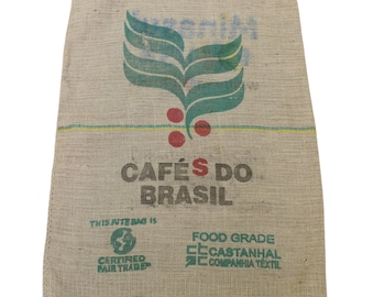 Coffee Sack For DIY Projects | Large Burlap Jute Bag Decoration | Farmhouse Home Decor | Upholstery Grain Sack Material Fabric Crafting Fall