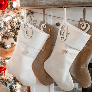 Christmas Decorations Christmas personalized stocking tag Christmas decor personalized cutout Stocking name tags christmas stocking