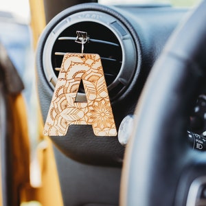 Wood Essential Oil Diffuser | Boho Car Air Freshener With Your Choice ...