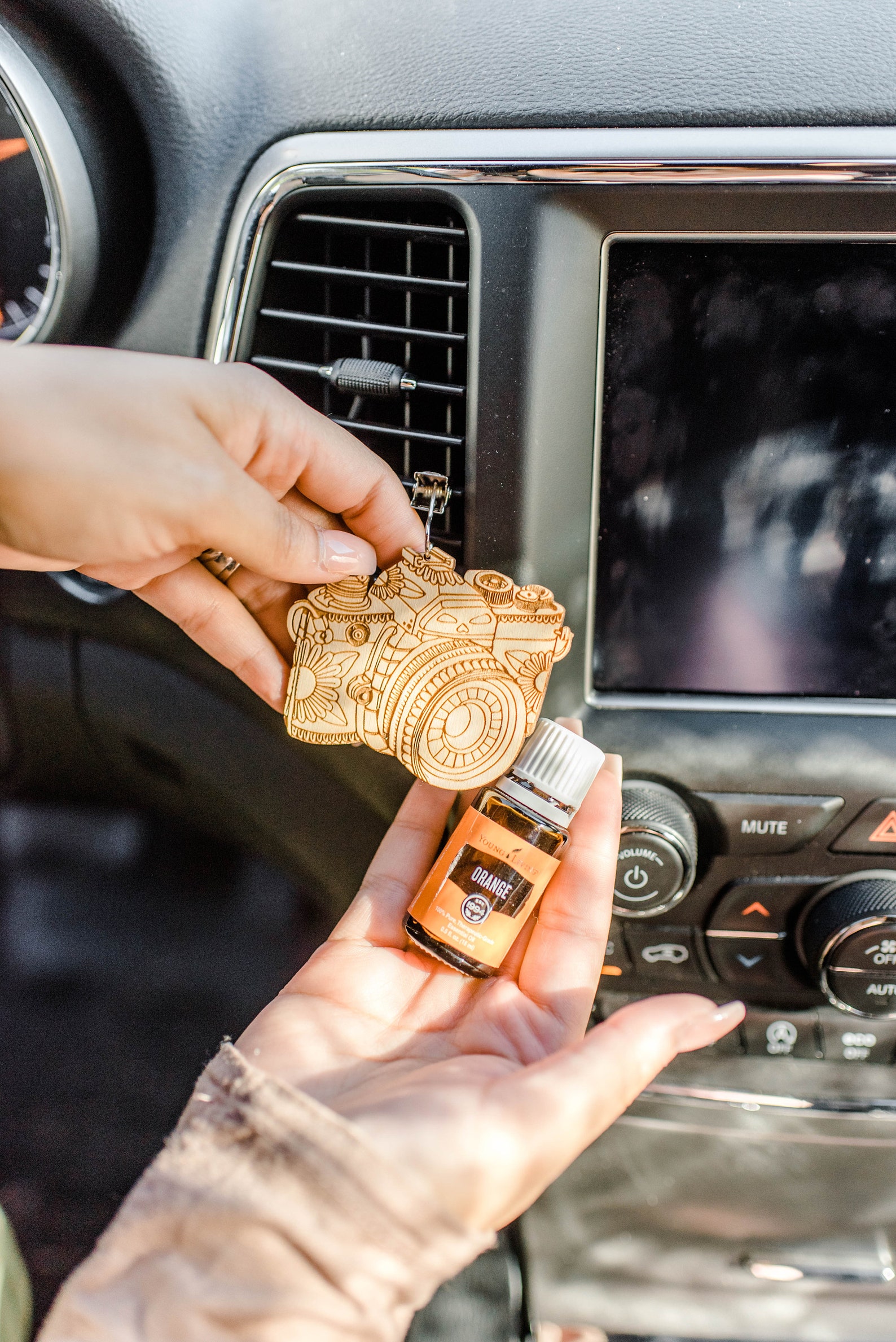 Wood Essential Oil Diffuser Camera Car Air Freshener Travel Etsy