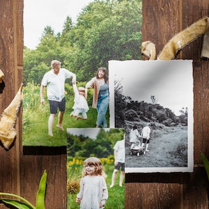 Papier beaux-arts en coton à bordure décorative personnalisée pour oeuvres d'art, photos de famille ou de mariage | Décoration d'intérieur personnalisée pour cadeau d'anniversaire