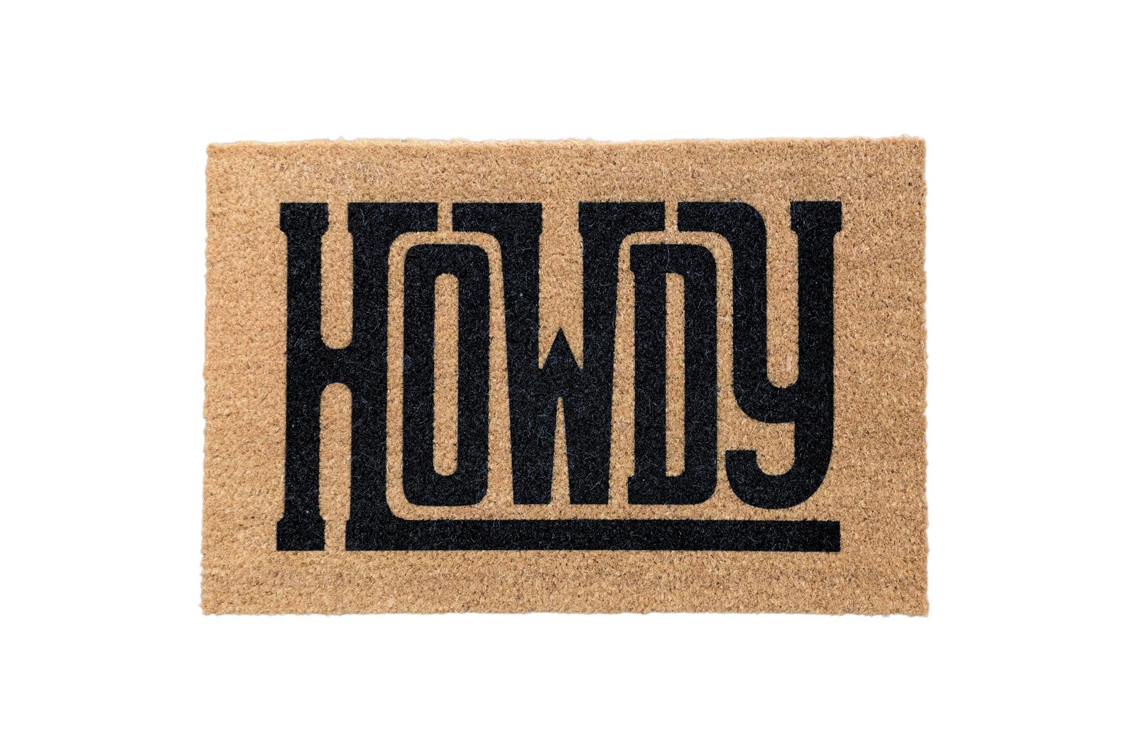 Howdy Doormat | Western Country Welcome Coir Door Mat Front Porch ...