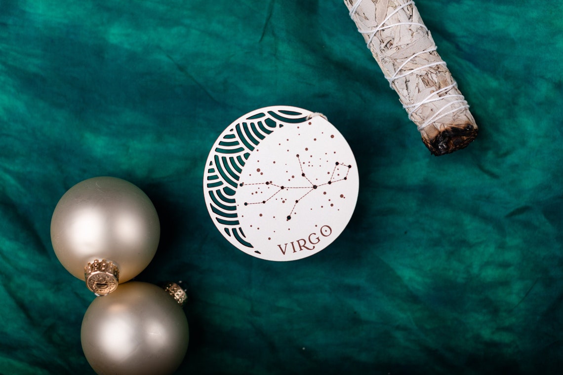 Virgo Ornament Zodiac Horoscope Astrological Star Sign Etsy