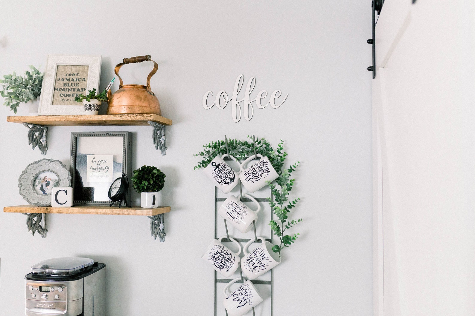 Coffee Sign Coffee Word Cut Out Coffee Cutout Farmhouse Etsy