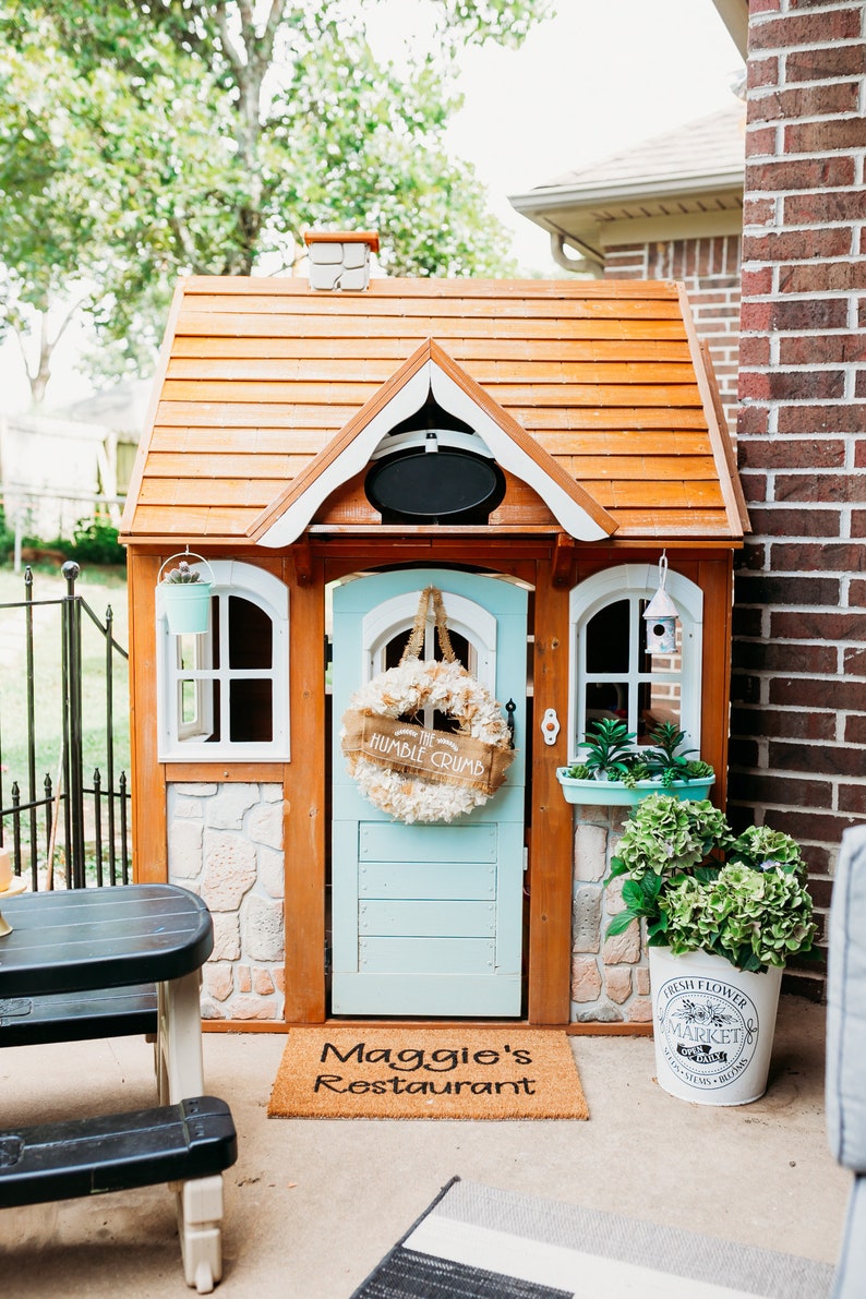 Personalized Kid's Playhouse Mat Custom Door Mat Etsy