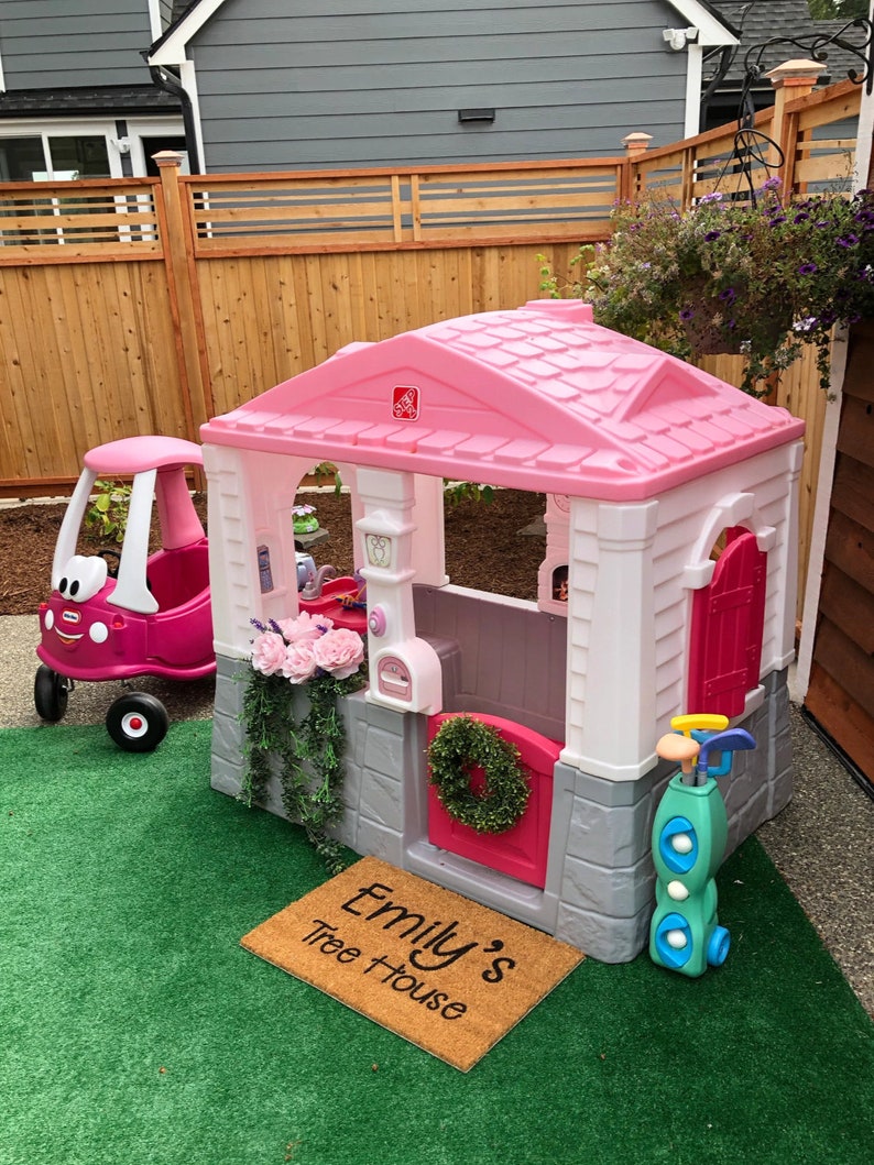 Personalized Kid's Playhouse Mat Custom Door Mat Etsy