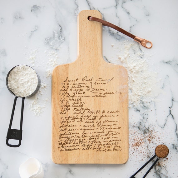 Cookware Personalized Family Recipe Cutting Board Handwritten Recipe ...