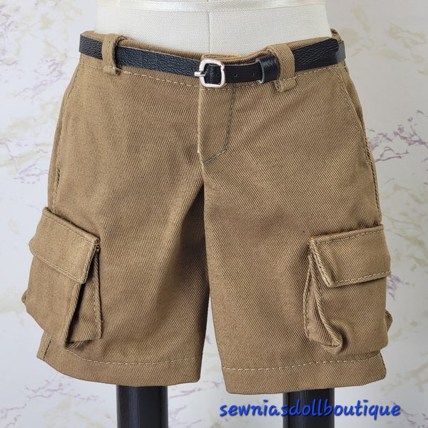 Cargo Shorts Style with a Belt! Made To Fit American Girl Dolls and Any Other 18" Dolls!