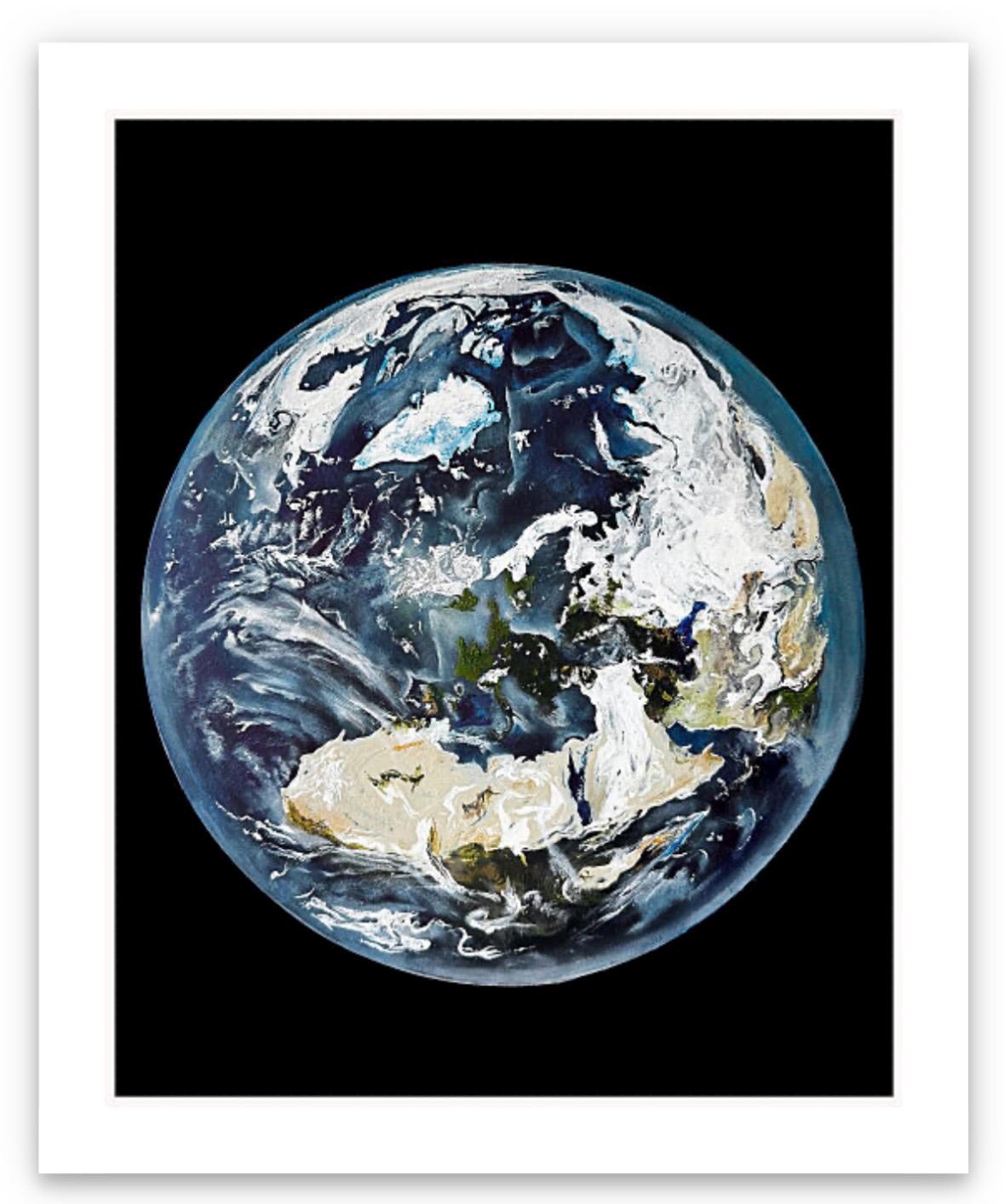絵画 Earth Earth Printed Artwork | 9x11in, Space Wall Art, Giclee - Etsy