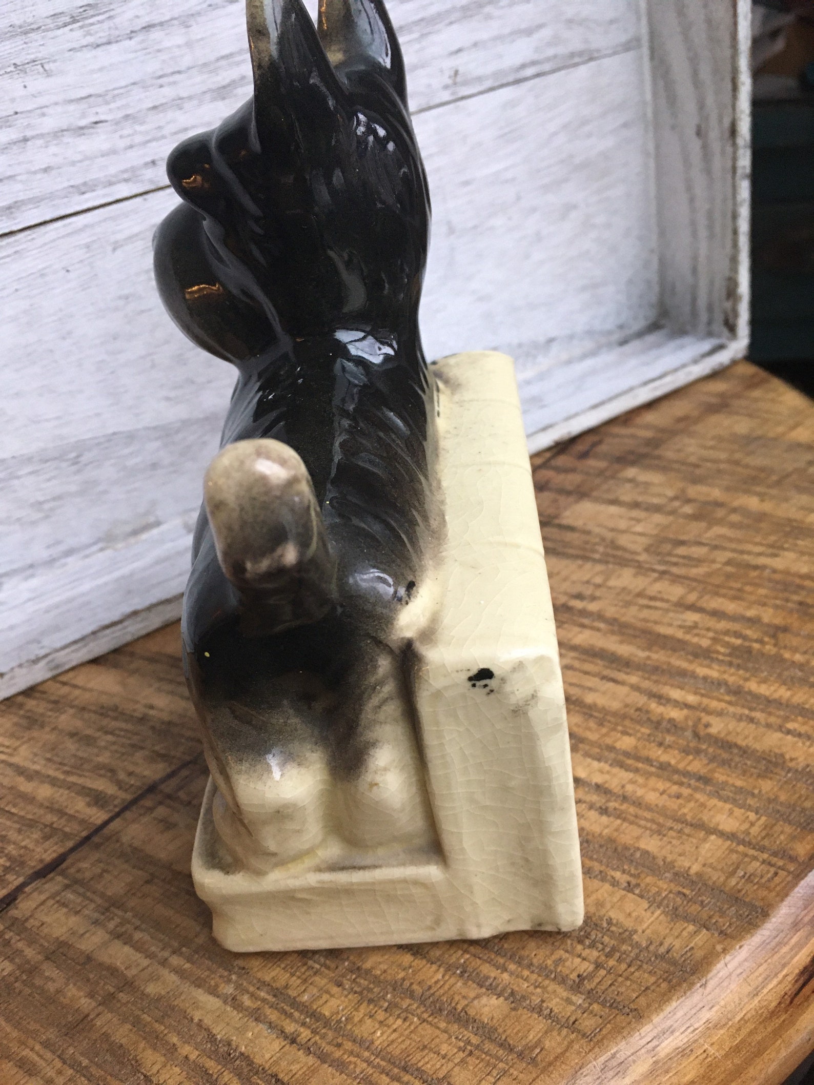Scottie dog ceramic vintage bookend or paperweight. Vintage Etsy