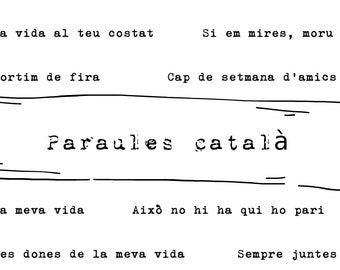 PDF Paraules CATALÀ para imprimir